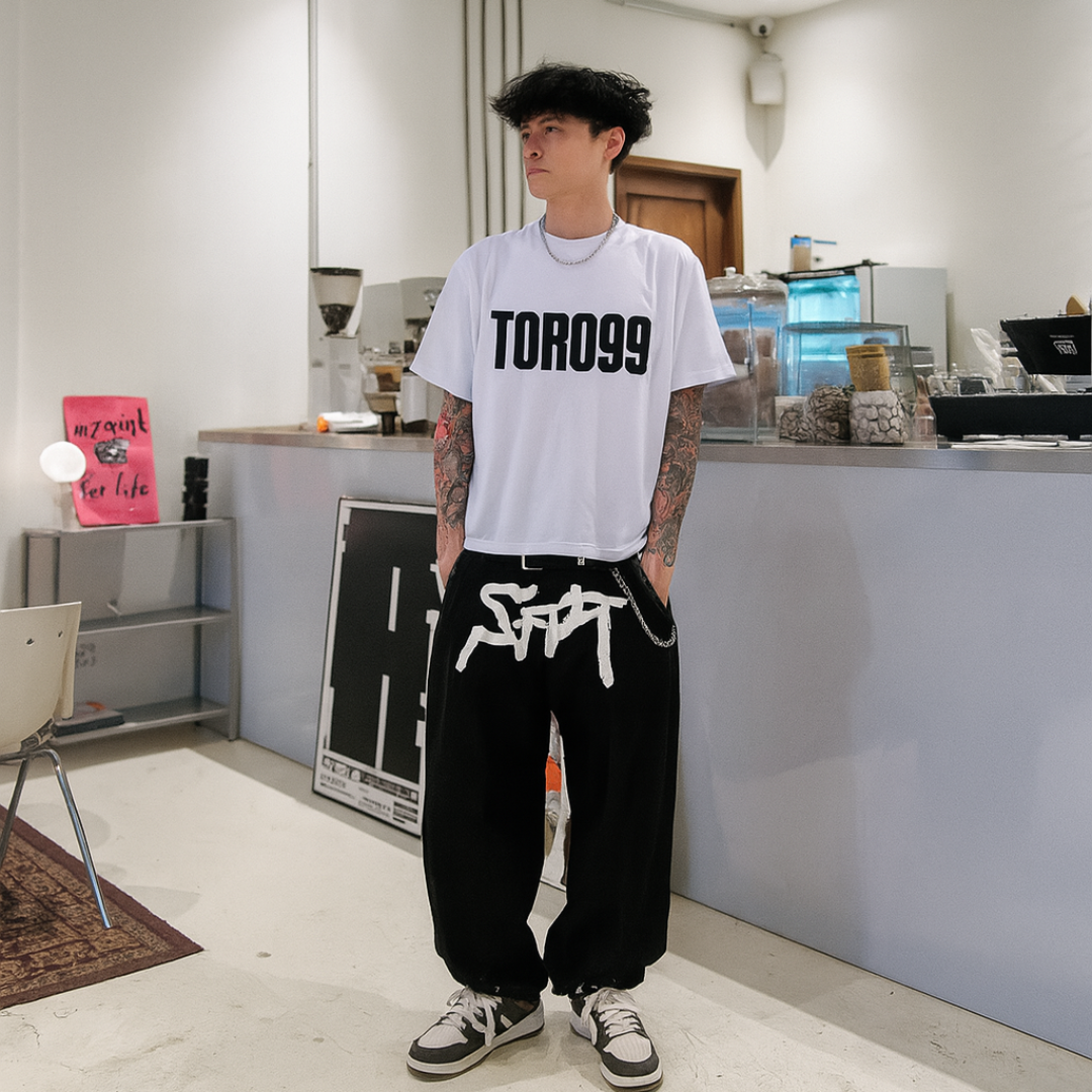 Kaos TORO99 Streetwear White Tee X