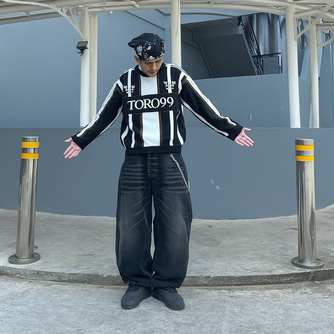 Jersey TORO99 Monochrome Striped Toro99